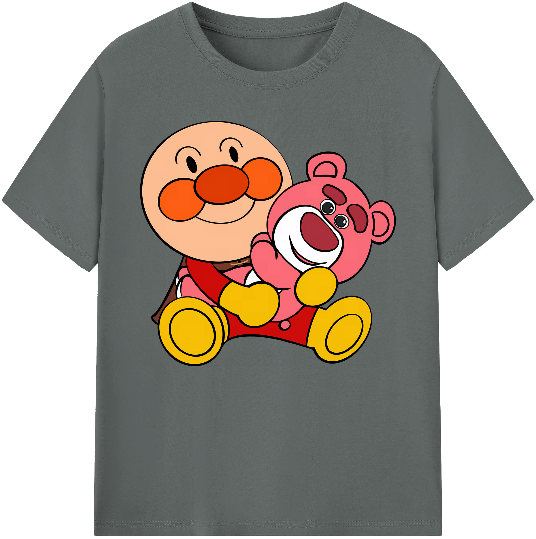 （画像用） アンパンマン Anpanman 綿100％ メンズ半袖Tシャツ｜肌触りやわらか＆通気性